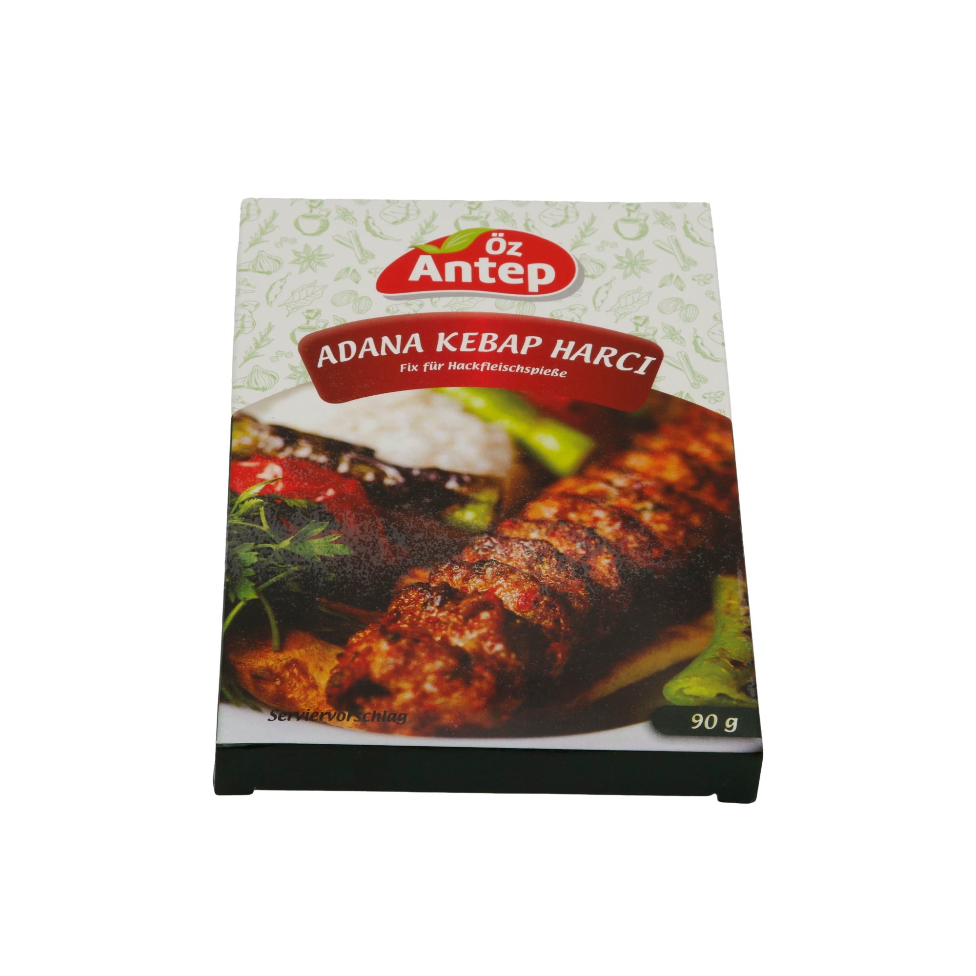 Fix-Mischung Öz Antep | Adana Kebap Harcı | Für Hackfleischspieße | 90g Packung ÖZ ANTEP